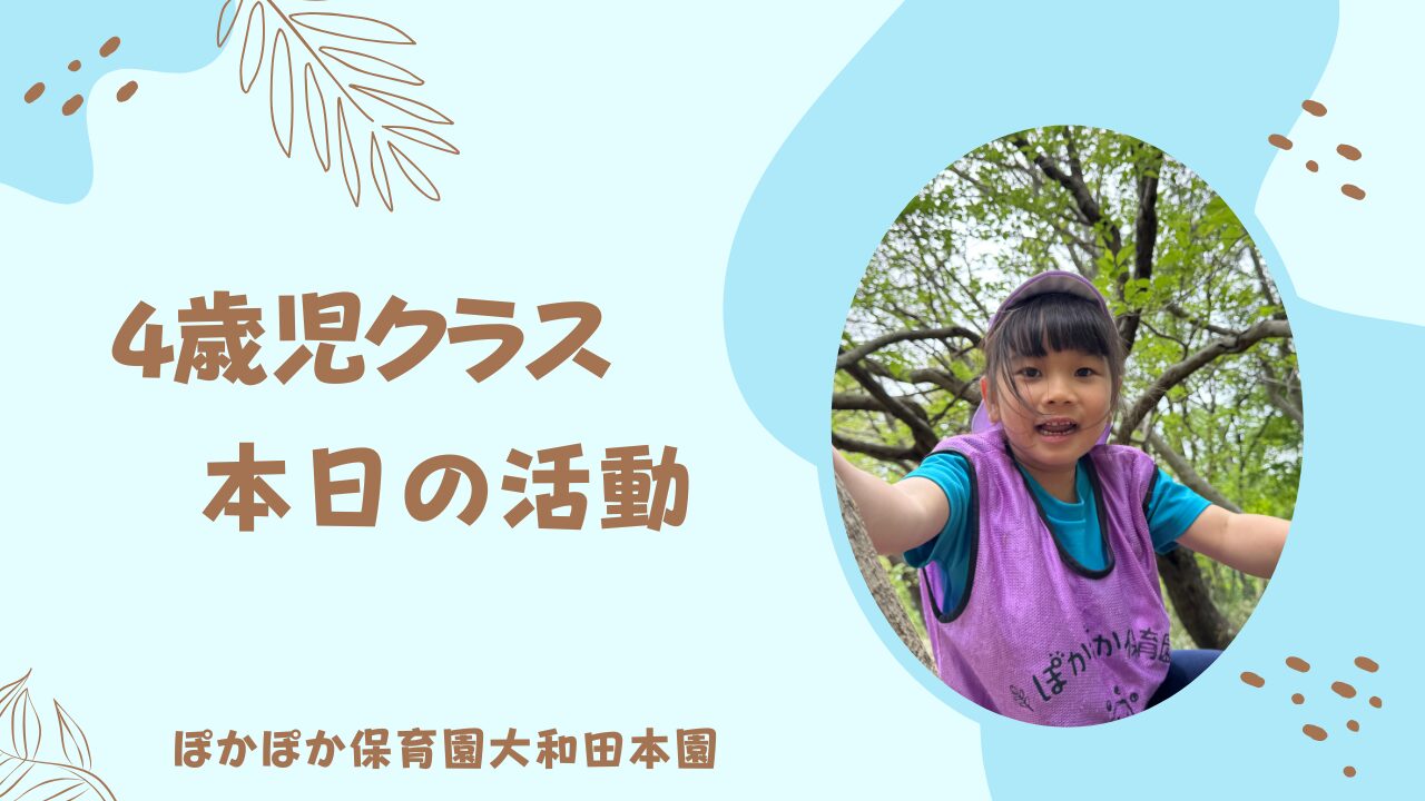 新緑あふれる山の公園　4歳児