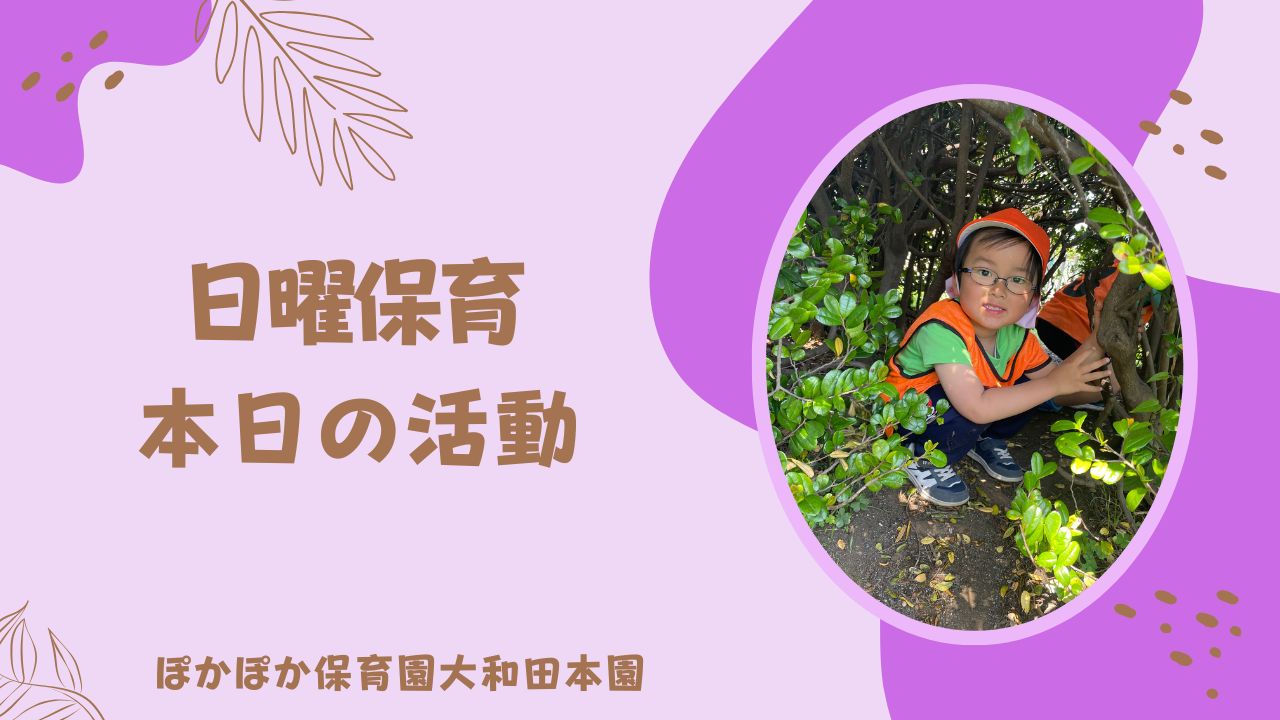 日曜日スペシャル☆お野菜水やりから屋上ゲーム＆公園フリー遊びデー