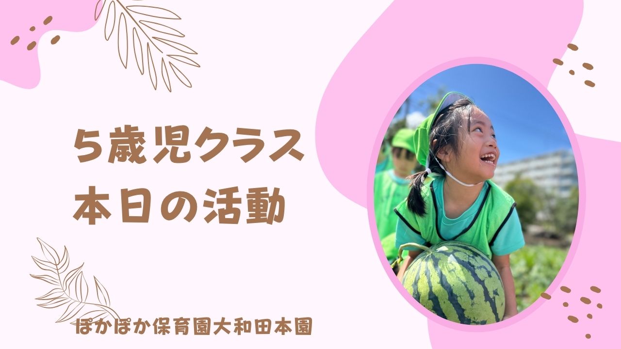自然とのふれあいから学ぶ、ぽかぽか保育園の体験型保育　5歳児