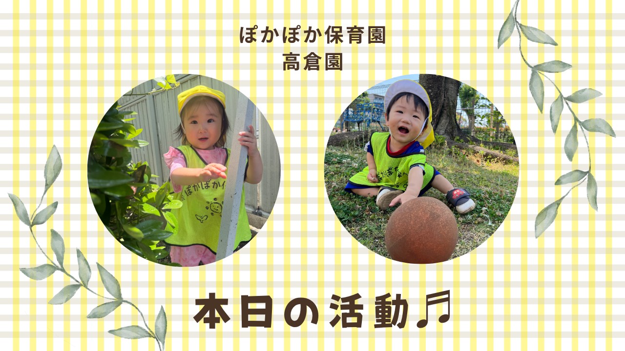 集中と応援！発見いっぱいの毎日！！　ぽかぽか保育園