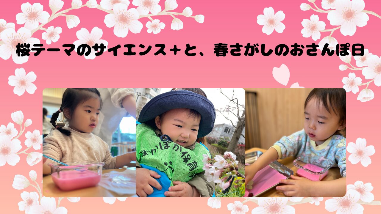 桜テーマのサイエンス＋と、春さがしのおさんぽ日