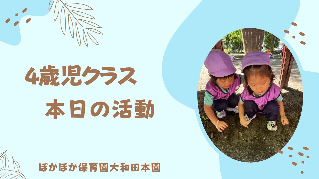 4歳児クラス穏やかな公園遊び☆♪