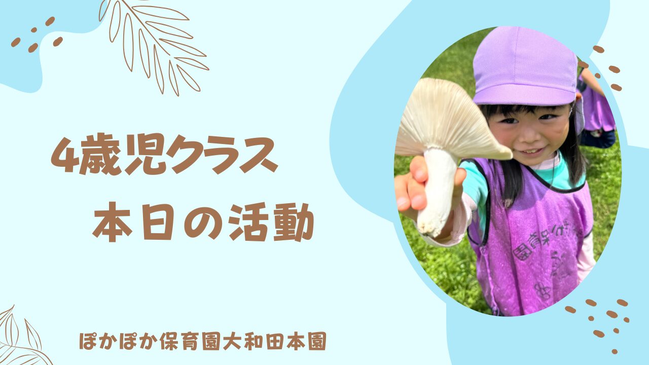 公園で発見がいっぱい！自然の中で広がる4歳児の好奇心♪