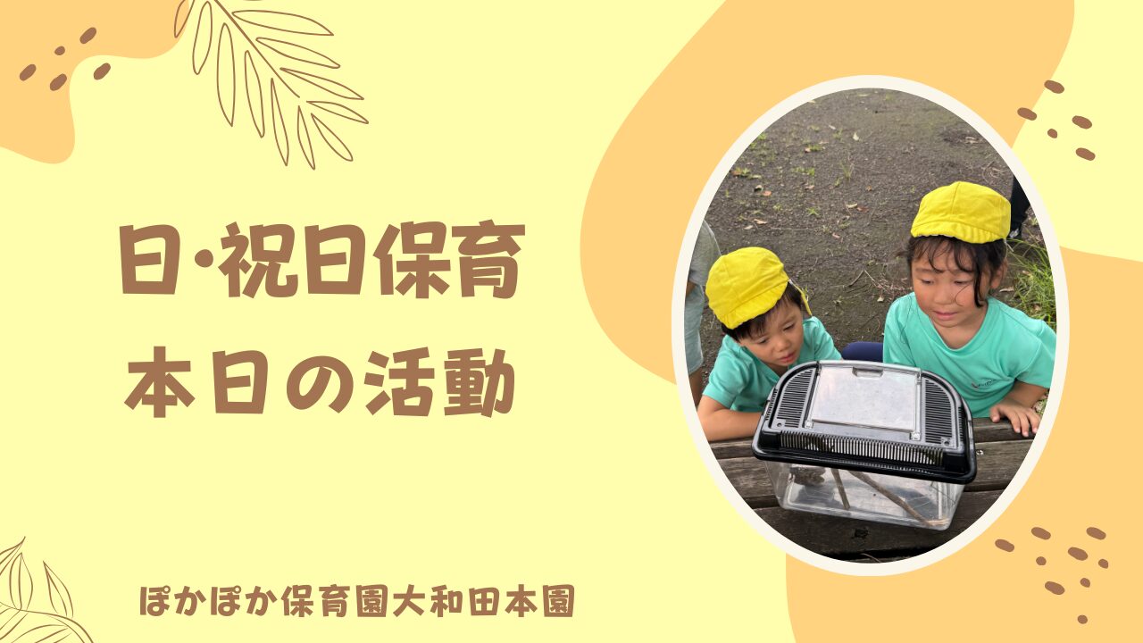 みんなで虫探し大冒険！～昆虫観察会～