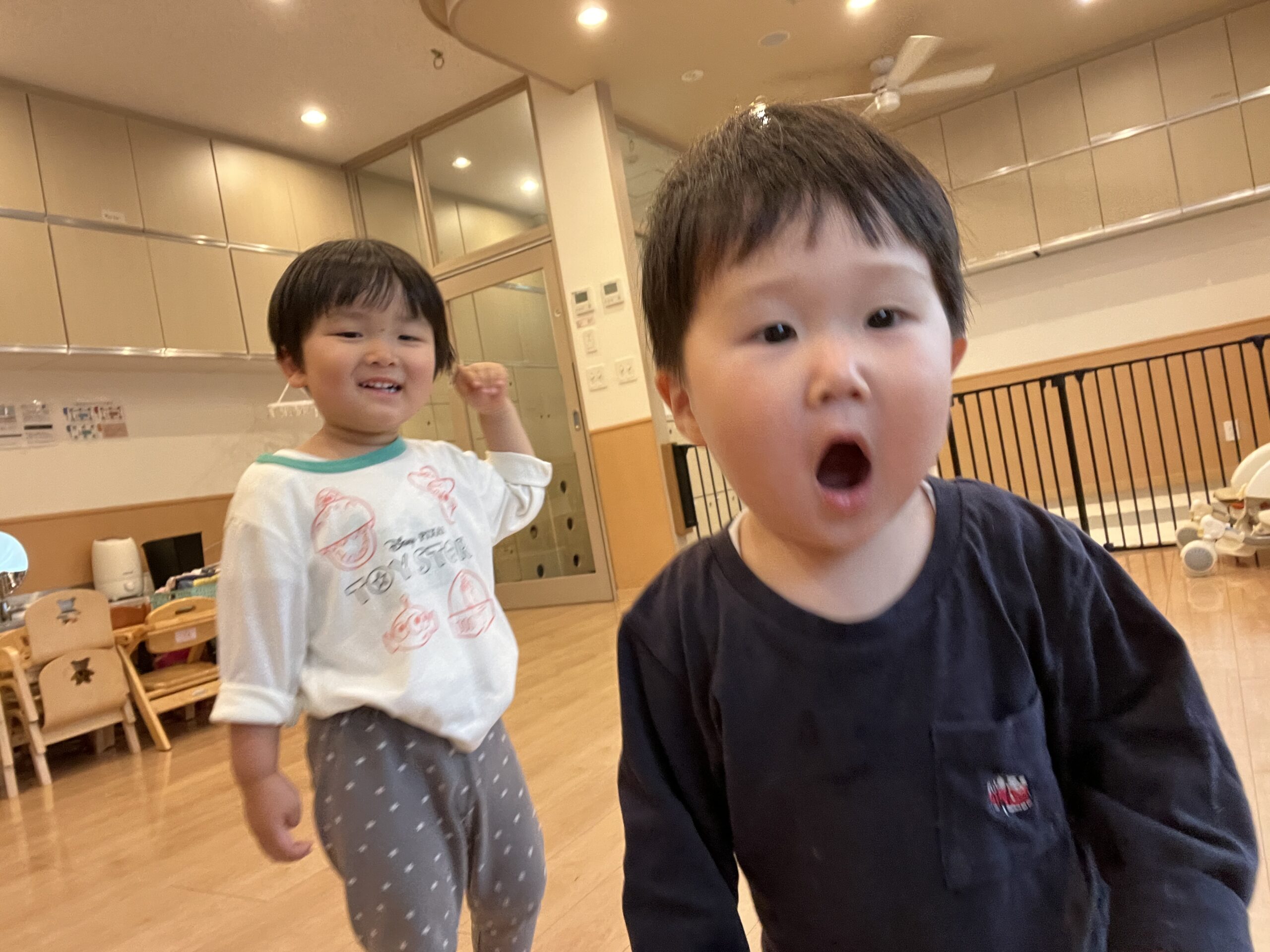 雨の日も元気に室内遊び♬