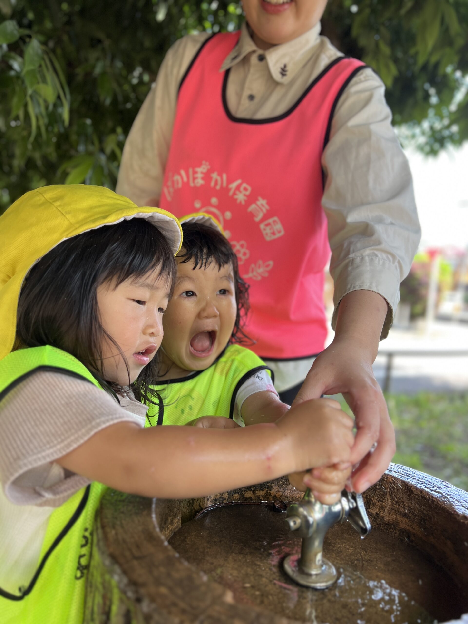 どんぐりぽとん♪水あそびと自然のたからもの☆ ぽかぽか保育園