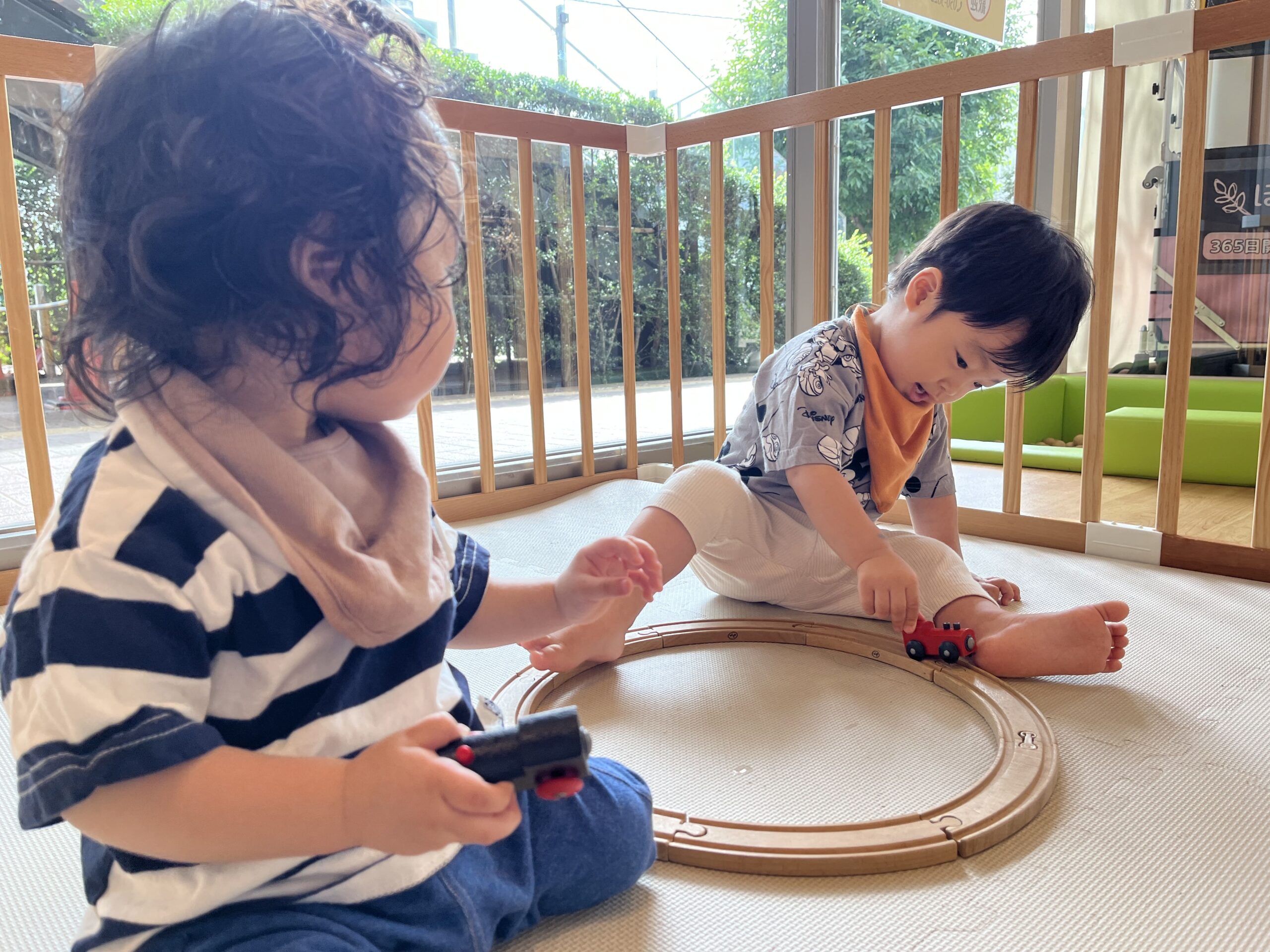 お盆休みで静かな多摩平園だから。。。ぽかぽか保育園多摩平園