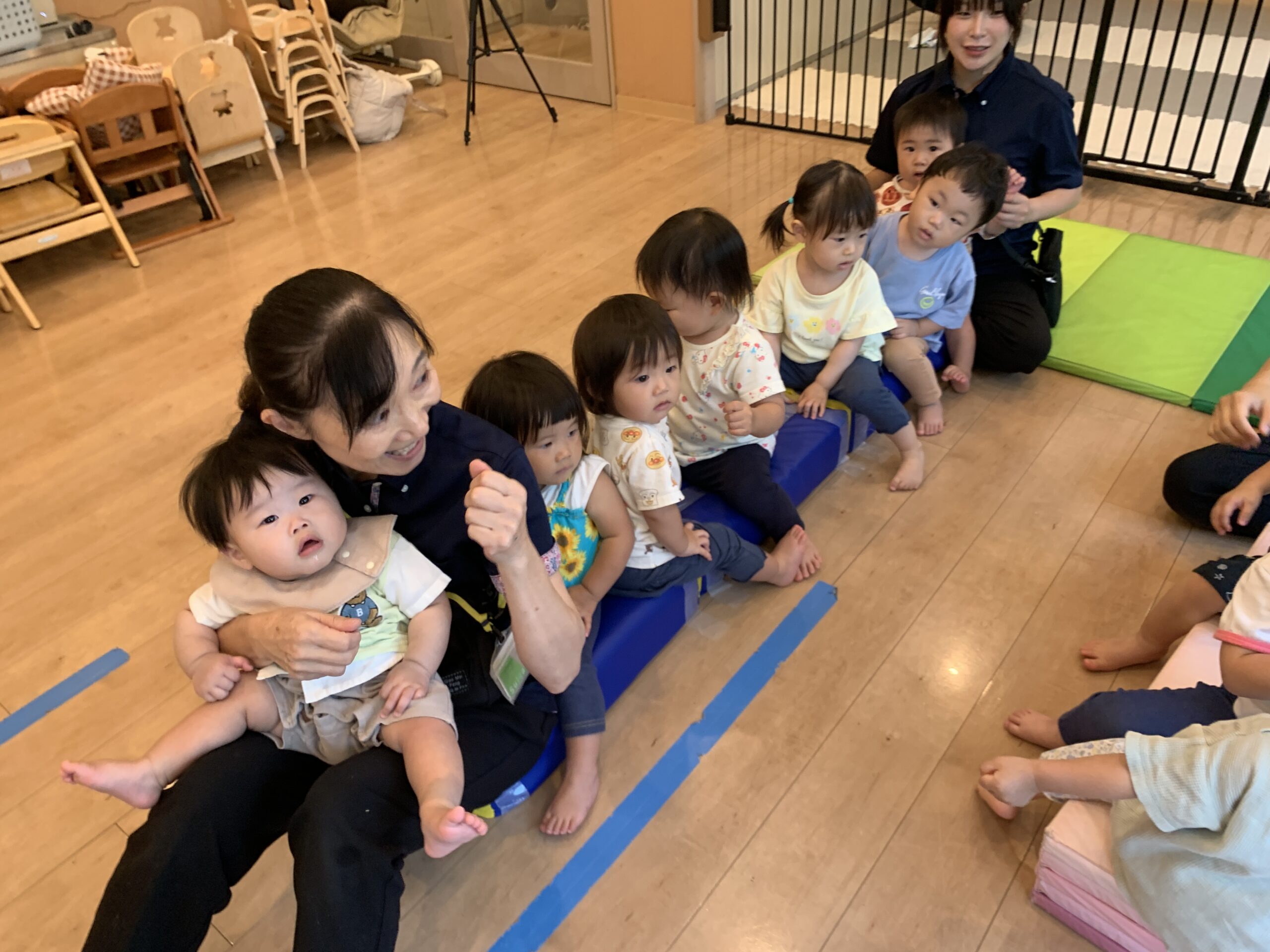 残暑に負けず今日も笑顔いっぱい♫ ぽかぽか保育園