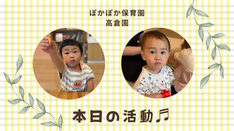 感触と発見の一日 ぽかぽか保育園