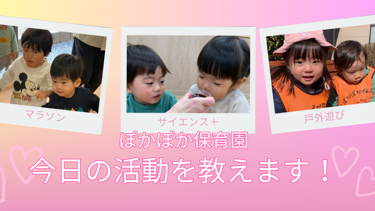 今日の活動を教えます！