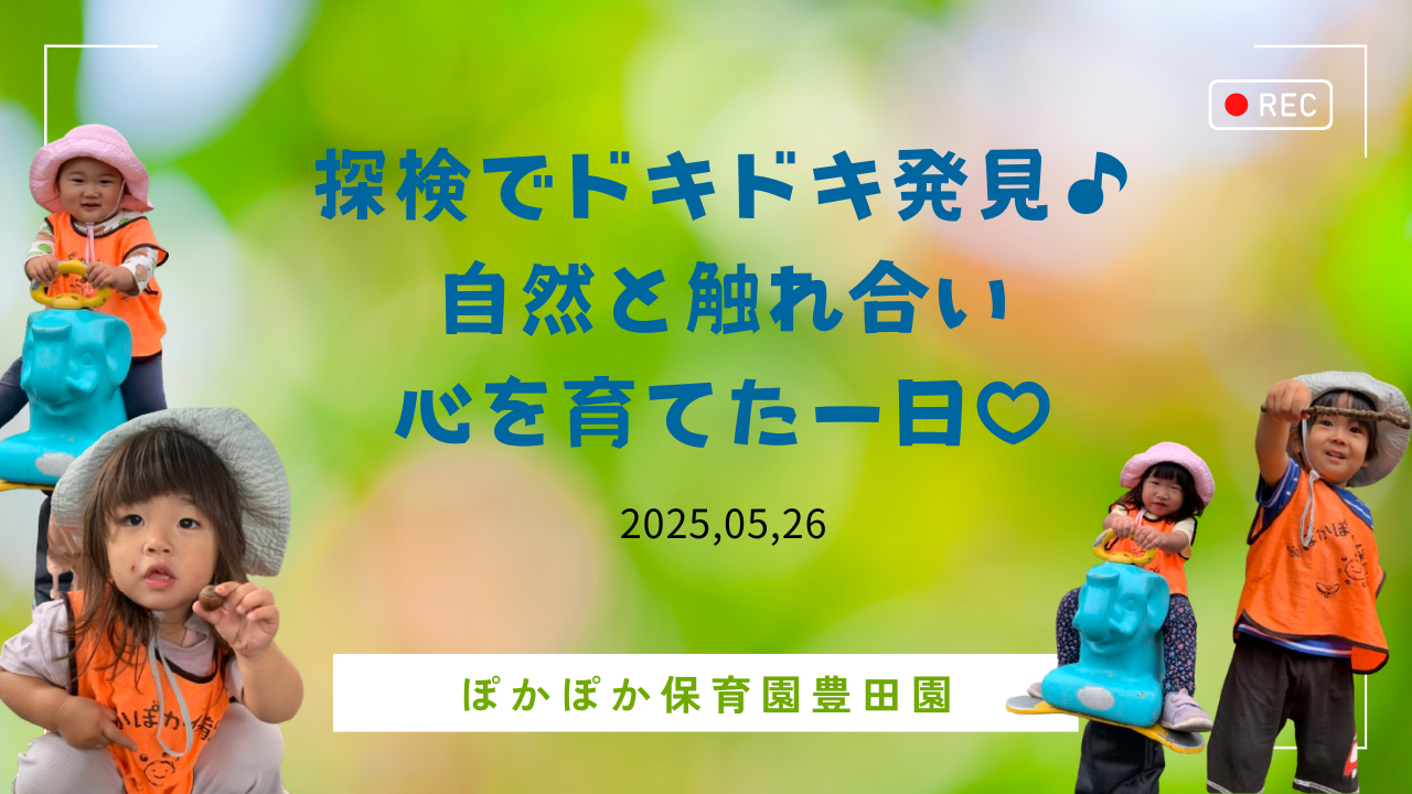 探検でドキドキ発見♬自然と触れ合い心を育てた一日♡