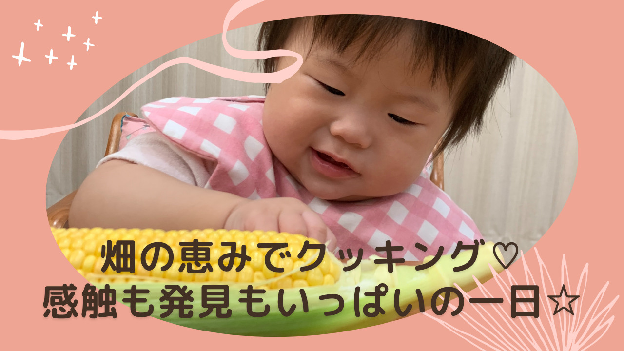 畑の恵みでクッキング♡感触も発見もいっぱいの一日☆